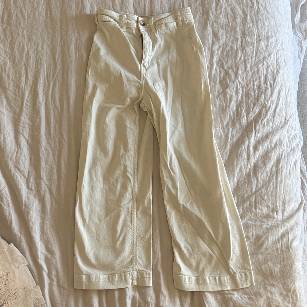 We The Free Cream Boot Cut Jeans